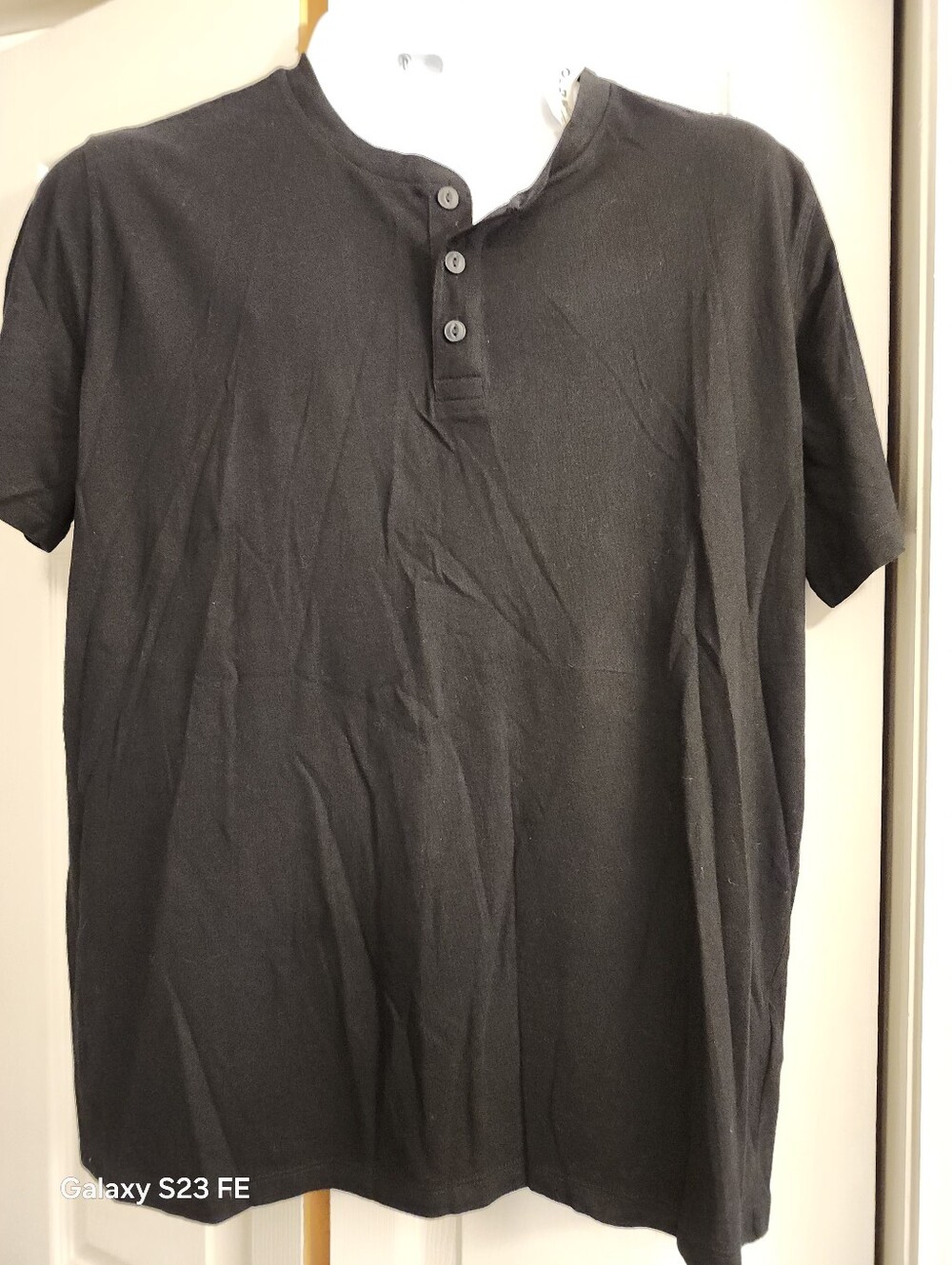 New Men's Old Navy Black Henley